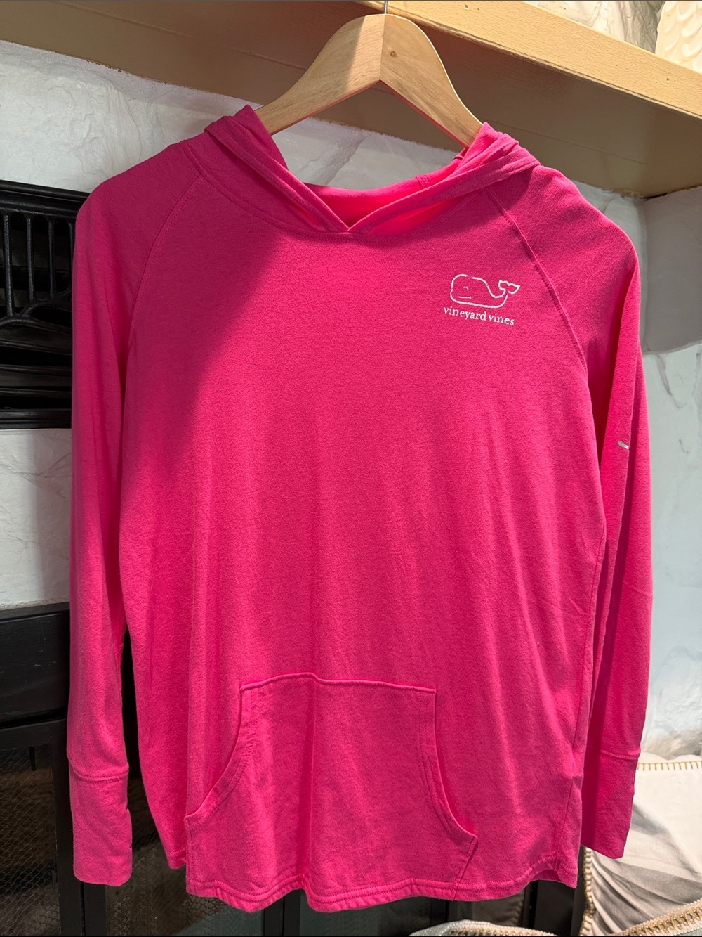 Vineyard Vines Hot Pink Whale Hooded Pullover